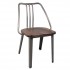 mj-1071 CFC-1071 Industrial Rustic Commercial Restaurant  Indoor Wood and Metal Chair